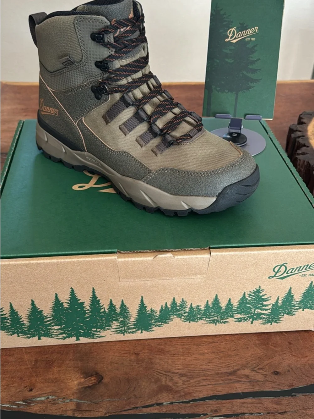 Danner Olive Green Men’s Trail Boot with Black Accents